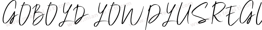 GOBOLD LOWPLUS REGUL字体转换